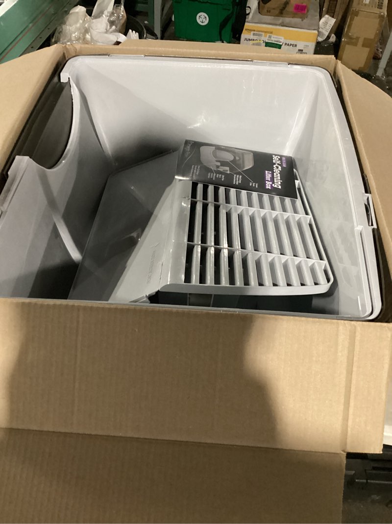 Condition photo showing Good Condition for omega paw roll 'n clean self cleaning litter box, brown, large