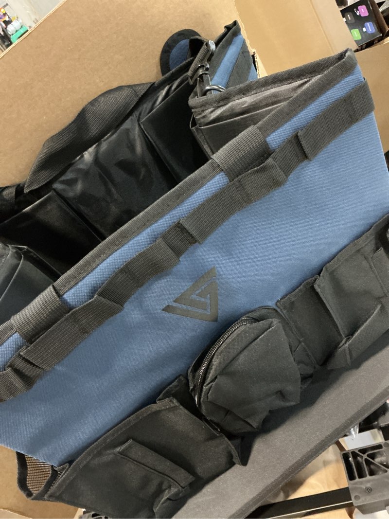 Condition photo showing As Is for alveytech  |  sku: e41-0350 rear cargo rack insulated bag for the coleman kt196 go-kart