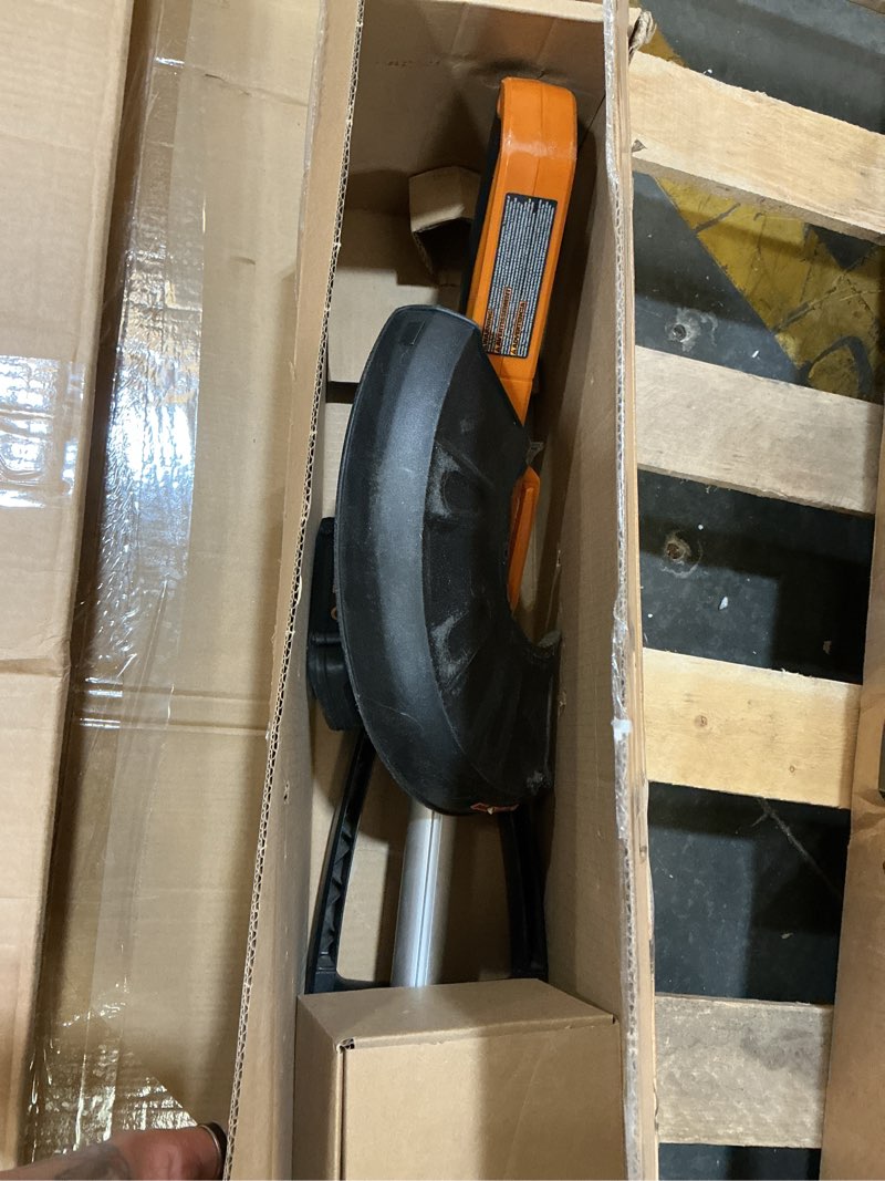 Condition photo showing As Is for worx 3 in 1 cordless string trimmer/lawn edger/mini mower, 12" electric weed wacker with command feed, 20v weed eater with 5.5 lbs, battery & charger included, wg170.2 3 in 1 trimmer w/(1) 2.0 ah battery