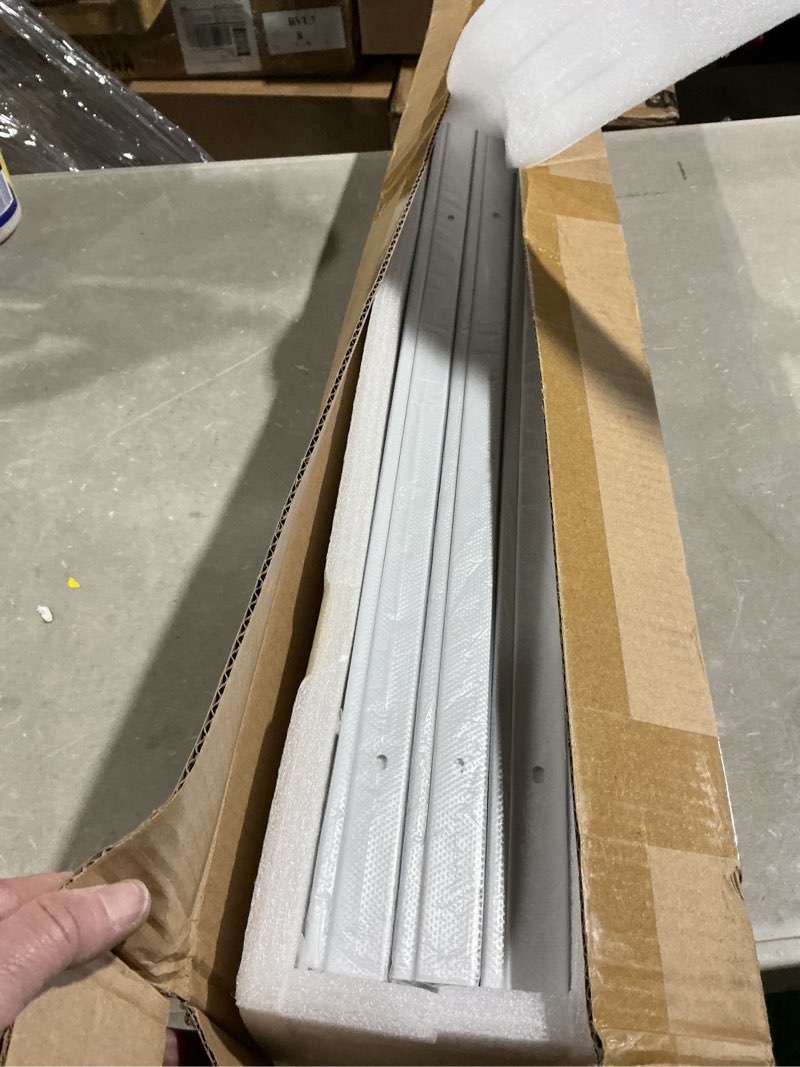 Condition photo showing Good Condition for solokos room divider ceiling track set for curtains with hooks, corner connectors(set of 2) and top brackets curtain rail system (12-18 ft track set) white white-1 12-18 ft