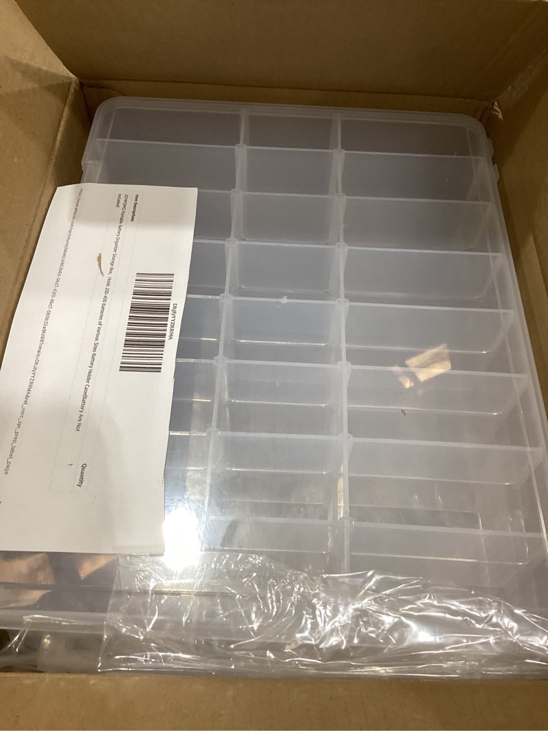 Condition photo showing New/Like New for Portable Battery Organizer Storage Box?Holds 200-400 Batteries of Various Sizes Battery Holder Case(Battery Are Not Included)