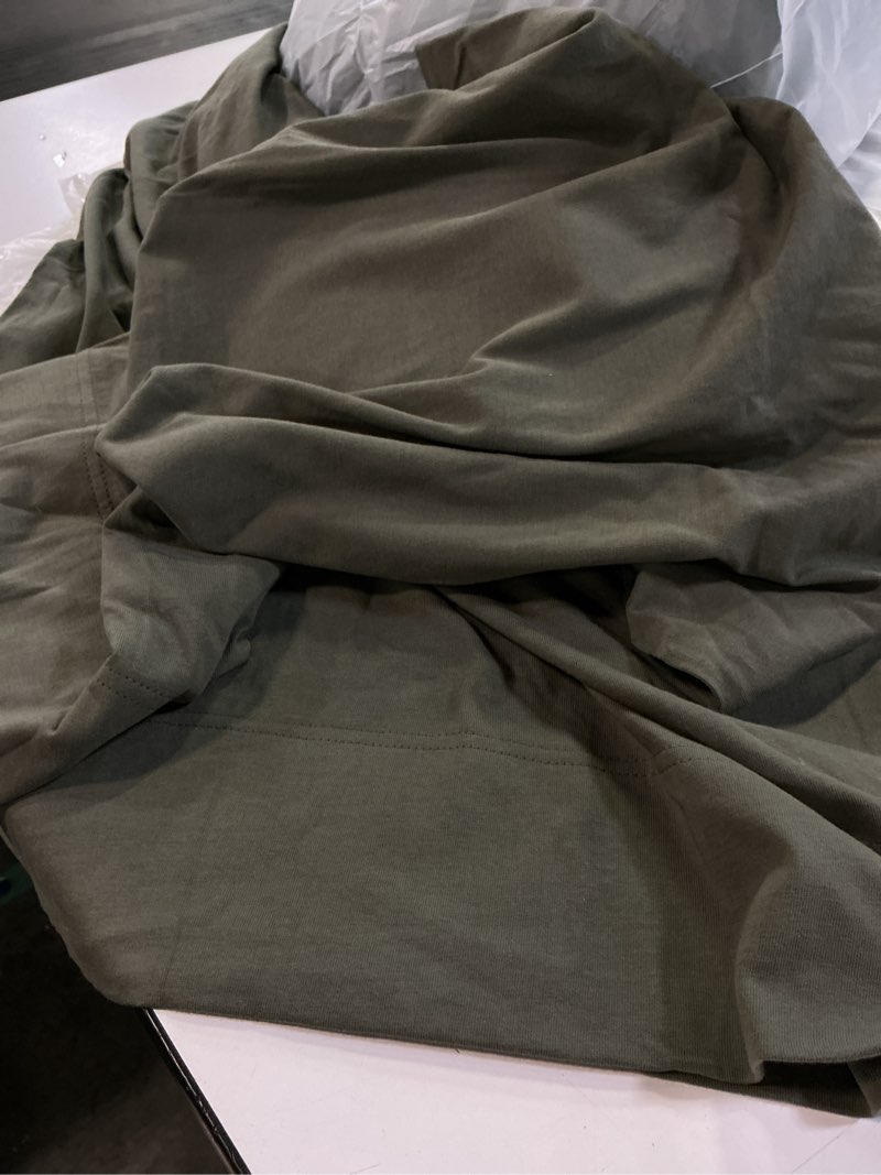 Condition photo showing Good Condition for organic crisp percale pillowcase set solid: dusty olive(20inx30in)