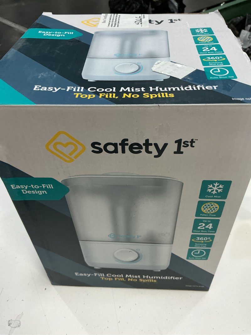 Condition photo showing Good Condition for safety 1st easy-fill cool mist humidifier, white
