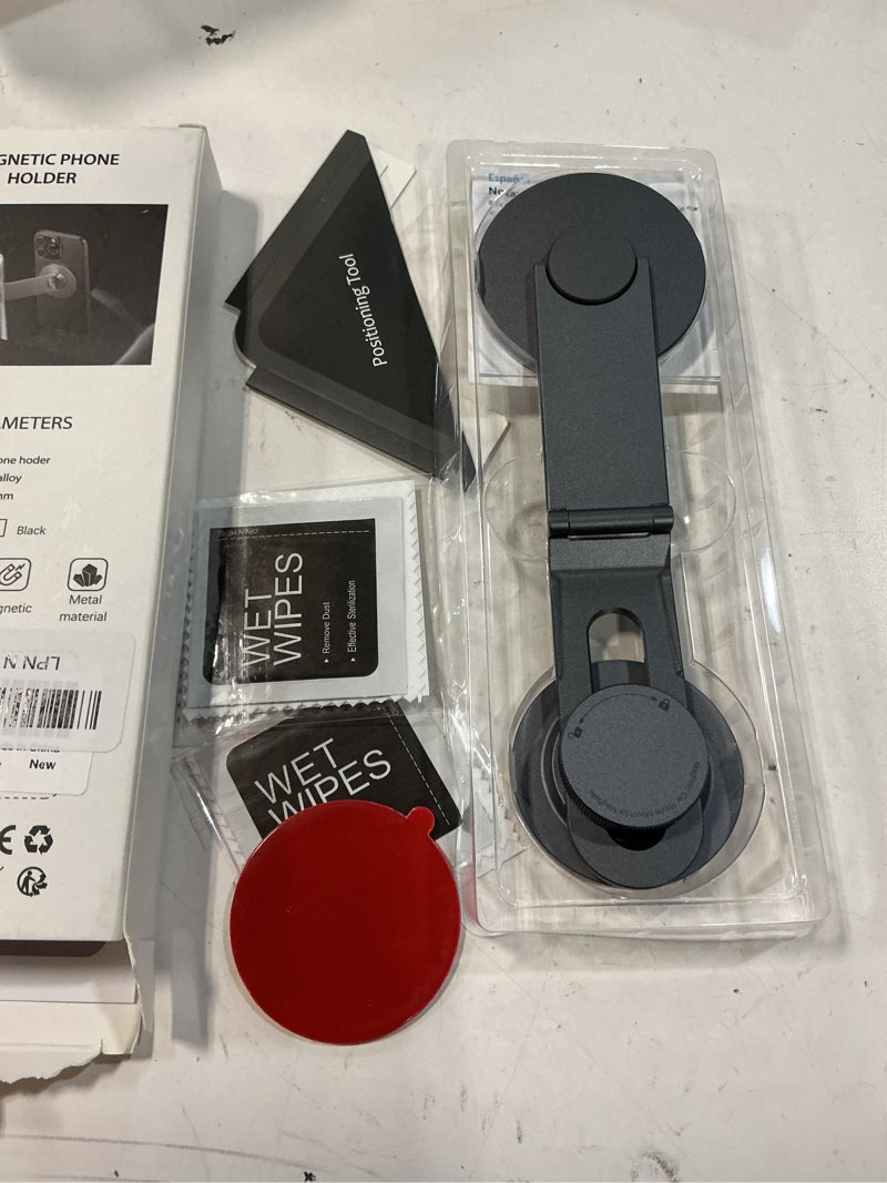Condition photo showing New/Like New for cloudvalley tesla model 3/y phone mount, magnetic car metal holder with strong magnet power,?foldable & extendable hidden design?tesla screen stand for 3/y/s/x/cybertruck, designed for magsafe iphone