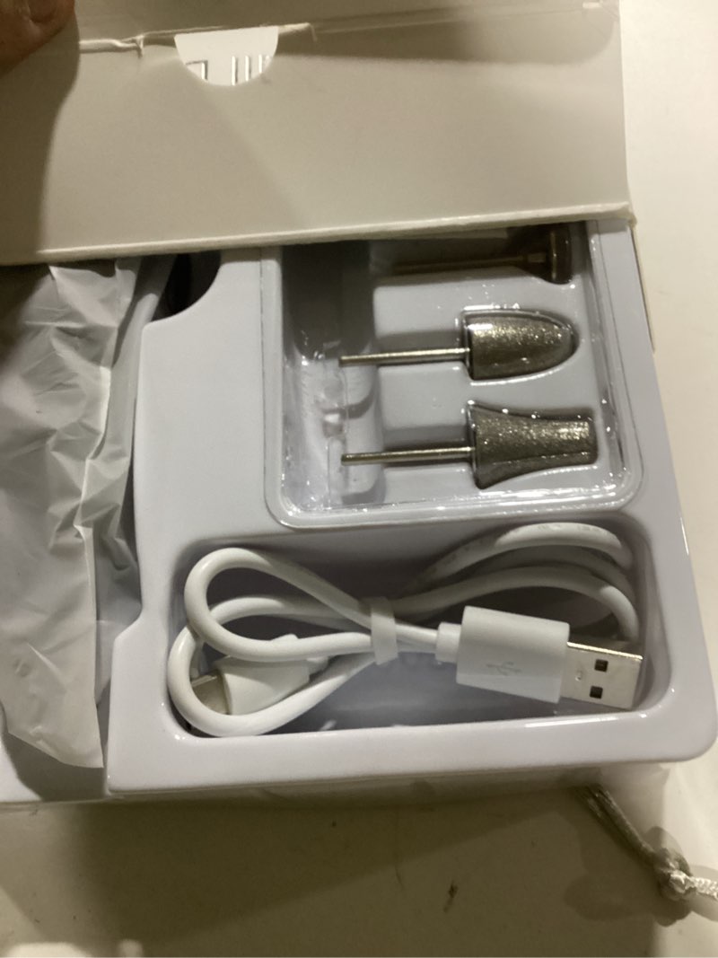 Condition photo showing New/Like New for PELCAS Electric Nail Grinder, 10 Speeds Cordless Nail Drill with LED Light, Portable Manicure and Pedicure Kit, Nail File with LCD Screen for Human, Pet, Thick Toenails, Natural & Acrylic Nails Grey
