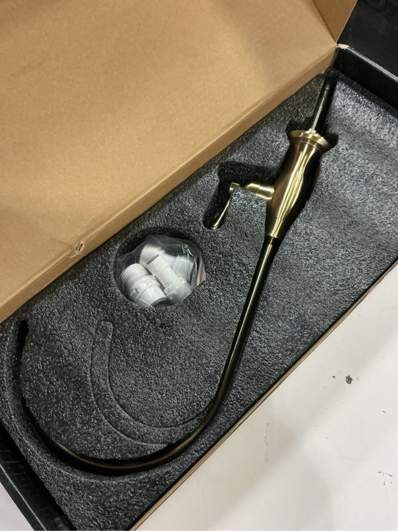 Condition photo showing Good Condition for delle rosa brushed gold drinking water faucet, non-air gap stainless steel kitchen water filter faucet, classical water filtration faucet for under sink water filter system brushed gold?light gold?