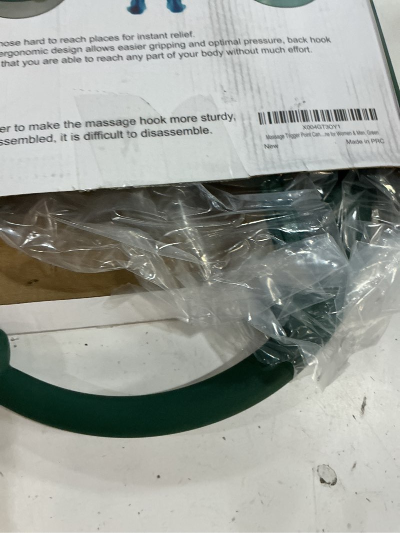 Condition photo showing New/Like New for shrdaepe massage trigger point cane, body deep tissue, handheld back, neck, shoulder, leg and feet massager rod, muscle release tool self massage hook cane gifts for women & men, green