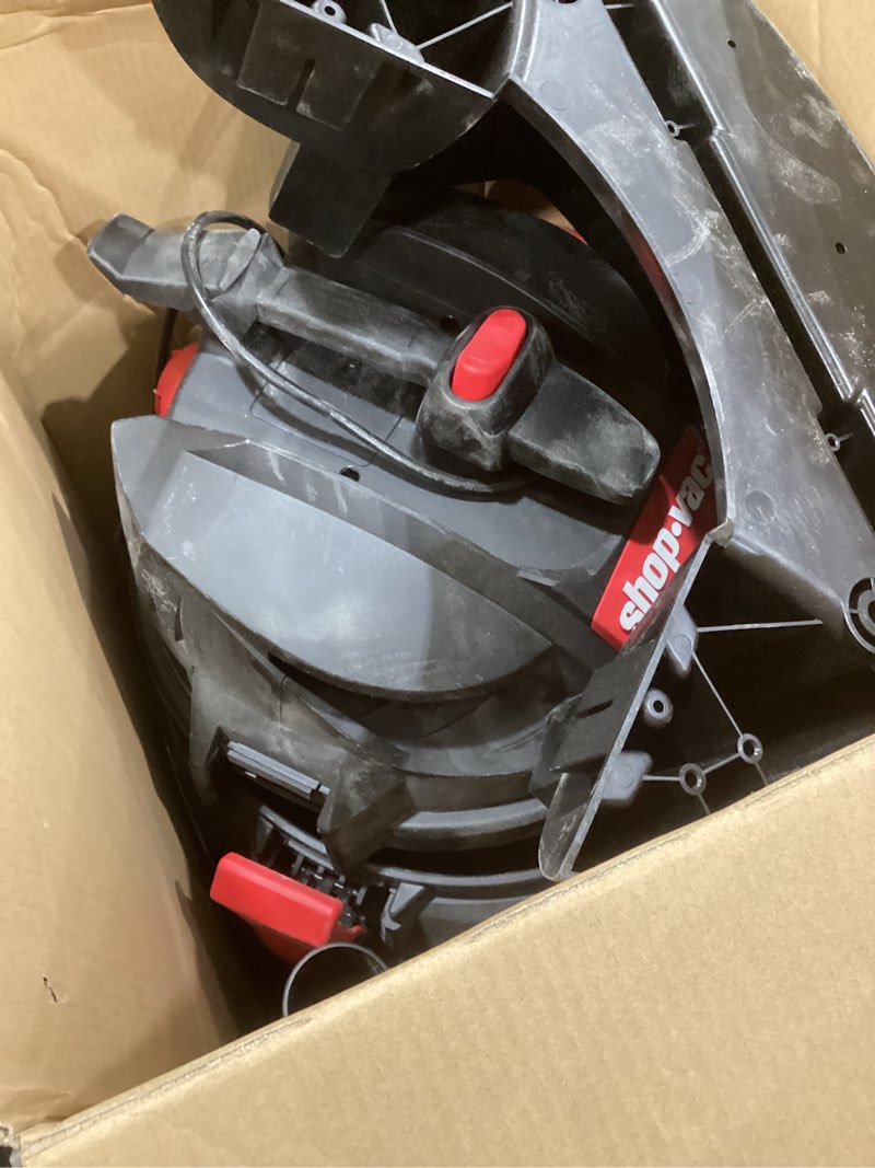 Condition photo showing As Is for Shop-Vac 5801611 Wet Dry Vac with SVX2 Motor Technology, 16 Gallon, 2-1/2 Inch x 8 Foot Lock-On Hose, 150 CFM, (1-Pack) , Black