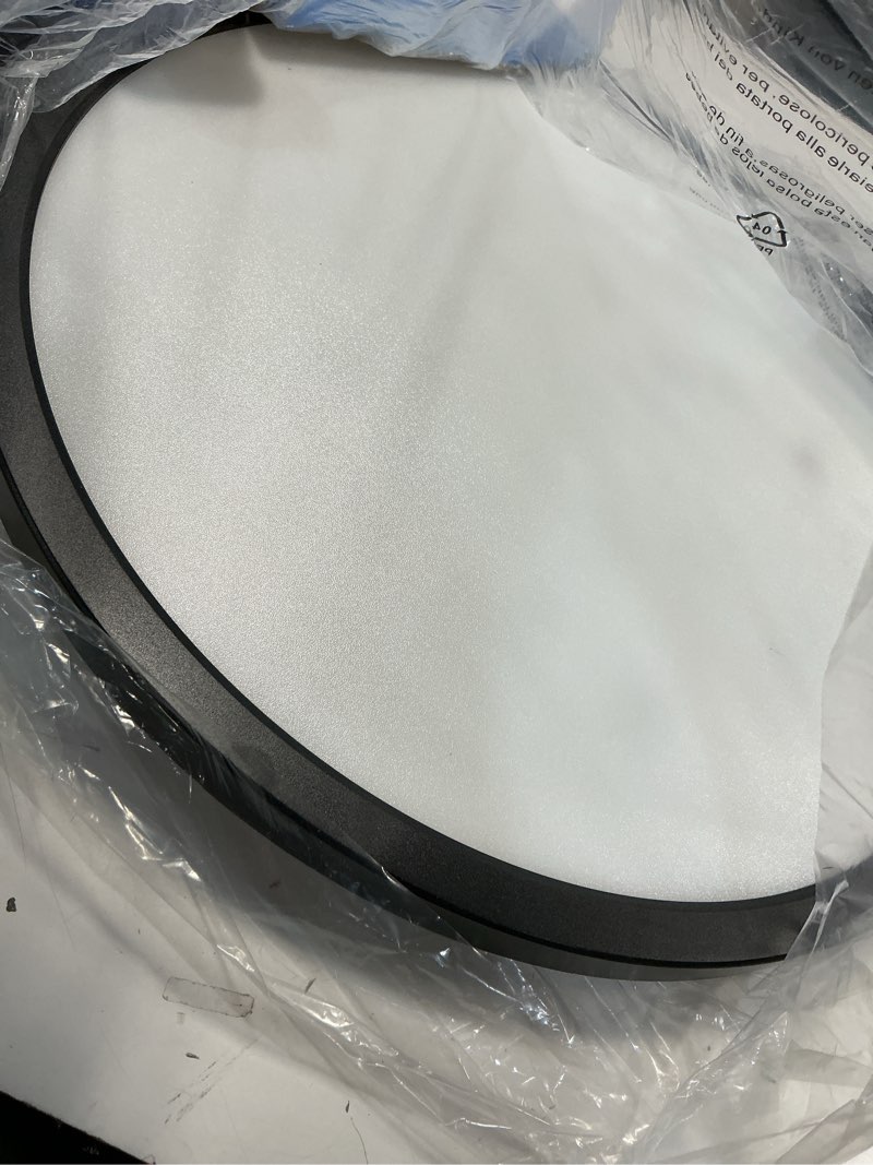 Condition photo showing Good Condition for blnan led flush mount ceiling light fixture with remote control, 15.4 inch 36w 3000k-6500k dimmable round low profile ceiling lamp for living room bedroom kitchen, black black 15.4inch 36w
