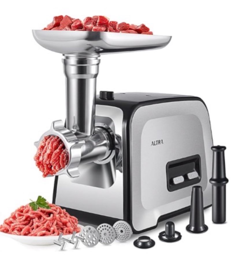 ALTRA LIFE Meat Grinder, Sausage Stuffer, [2800W Max] Electric Meat Mincer with Stainless Steel Blad