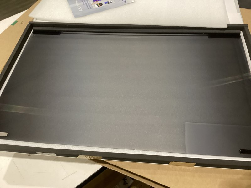 Condition photo showing New/Like New for Magnetic Privacy Screen for Frameless Computer Monitor 27 Inch 16:9 Aspect Ratio,Hanging Blue Light Screen Protector Eye Protection Anti-Spy Shield, 27in Removable Privacy Filter