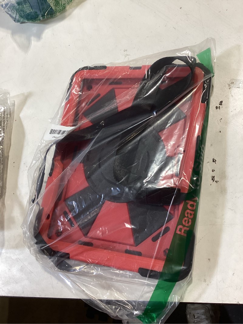 Condition photo showing Good Condition for scnioy case for ipad 10th generation 10.9 inch (2022), ipad (a16) 11th generation 11 inch (2025), rugged i pad case 10th gen with 360°rotating stand screen protector pen holder shoulder strap, red black+red