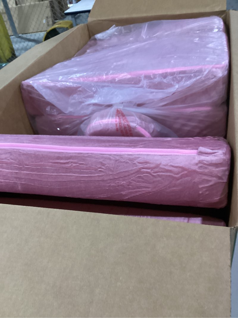 Condition photo showing Good Condition for 10Pcs Kids Play Couch,Toddler Sofa,Modular Kids Couch for Playing, Creativing, Sleeping (Pink)