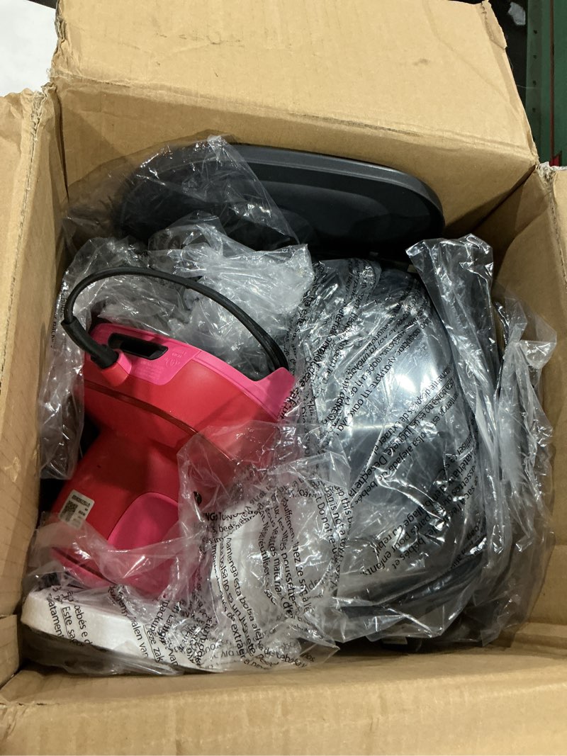 Condition photo showing Good Condition for ninja crispi glass air fryer, 4-in-1, cherry crush, fn101dr | max crisp, bake, air fry, recrisp, 450f max, 4 qt and 6 cup containers, pfas-free glass