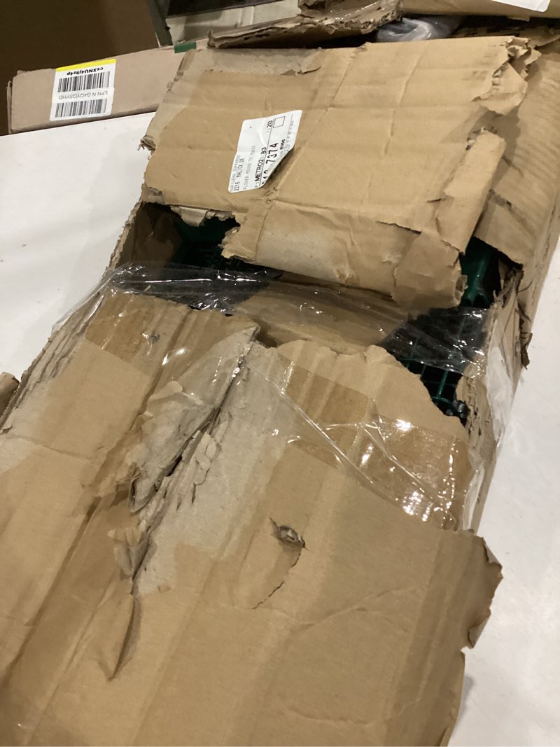 Condition photo showing As Is for garvee 39 inch live animal trap hunting release cage with 2-door carrying handle sensitive trigger collapsible steel for raccoons squirrel cats rabbits skunks foxes similar animals 39 * 10 * 11 inch 39*10*11 inch