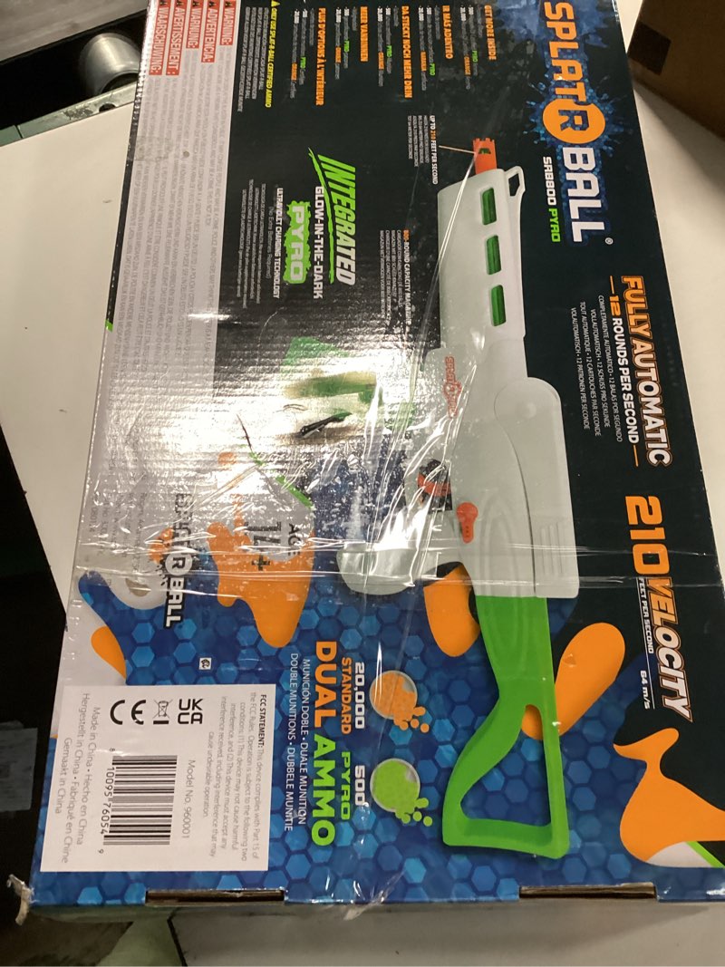 Condition photo showing Good Condition for splat-r-ball srb800 pyro gel water blaster kit green / white