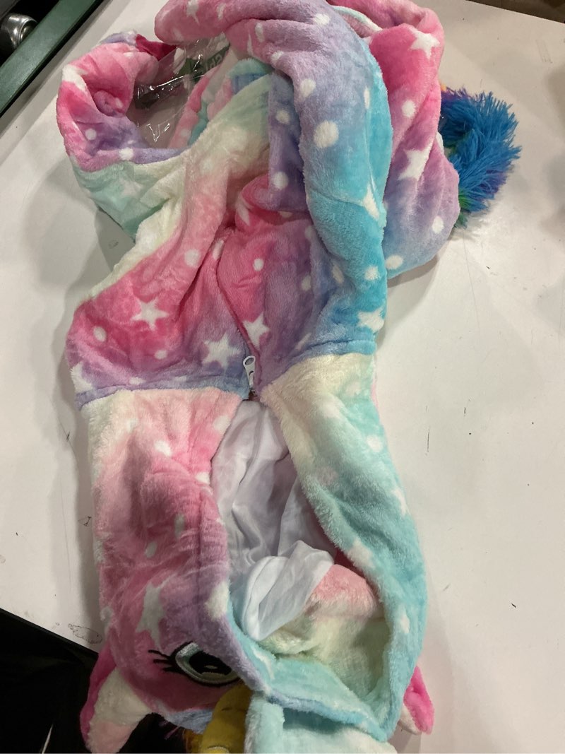 Condition photo showing Good Condition for (Size: 6-8 Years )Unisex Children Unicorn Pyjamas Halloween Kids Onesie Costume 6-8 Years 01starry Star