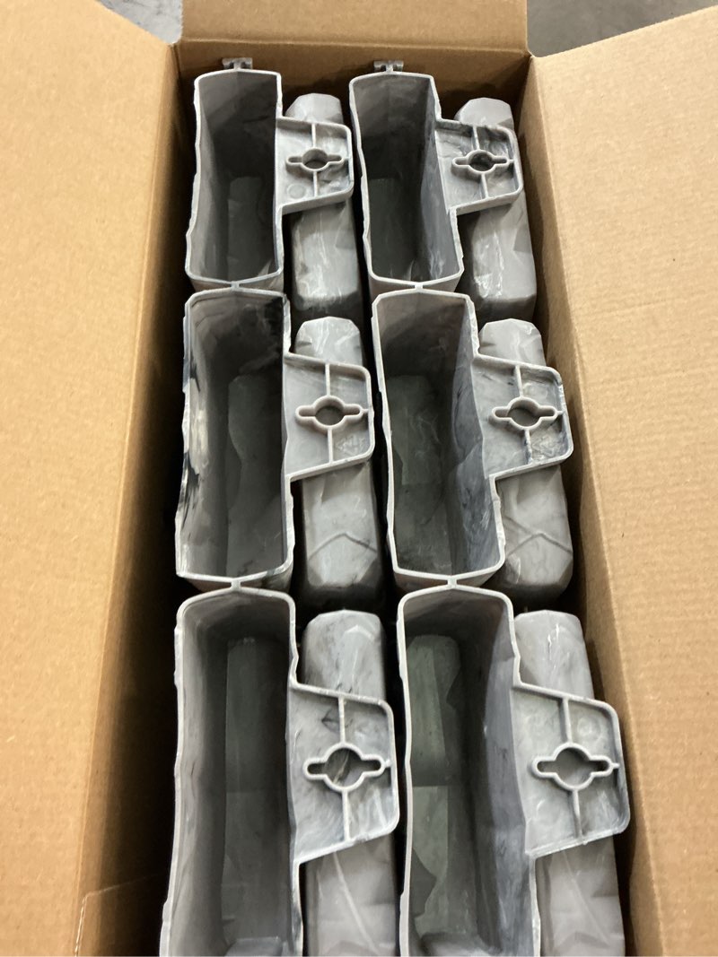 Condition photo showing Good Condition for vigoro 10 ft. l x 2.7 in. h decorative faux stone dark gray plastic no-dig landscape edging kit