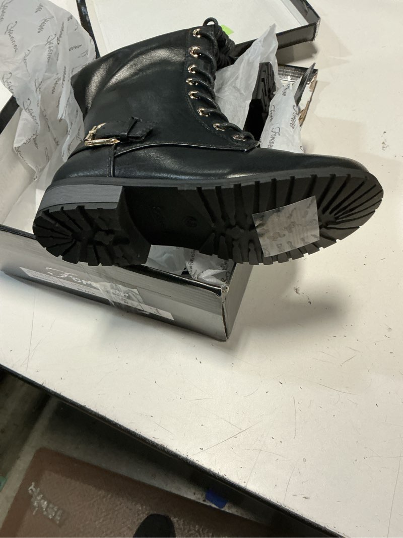 Condition photo showing Good Condition for mango 27 womens knee high buckle riding boots 5.5 black