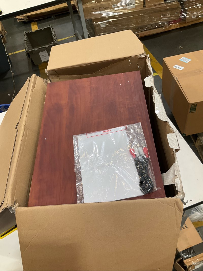 Condition photo showing Good Condition for victrola the quincy 6-in-1 bluetooth record player & multimedia center with built-in speakers – 3-speed turntable, cd & cassette player, fm radio, wireless music streaming (mahogony) mahogany record player