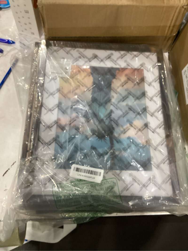 Condition photo showing As Is for seseat 11x14 frames, display pictures 8x10 with mat or 11x14 prints without mat,wall mounting,brown,6pcs brown 11x14