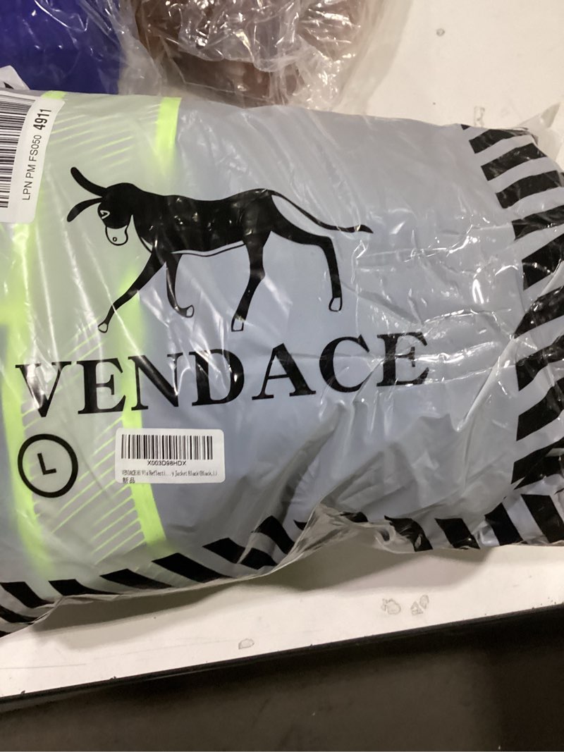 Condition photo showing Good Condition for vendace 3 in 1 hi vis reflective safety jackets for men waterproof class 3 high visibility work jacket with padded liner large black