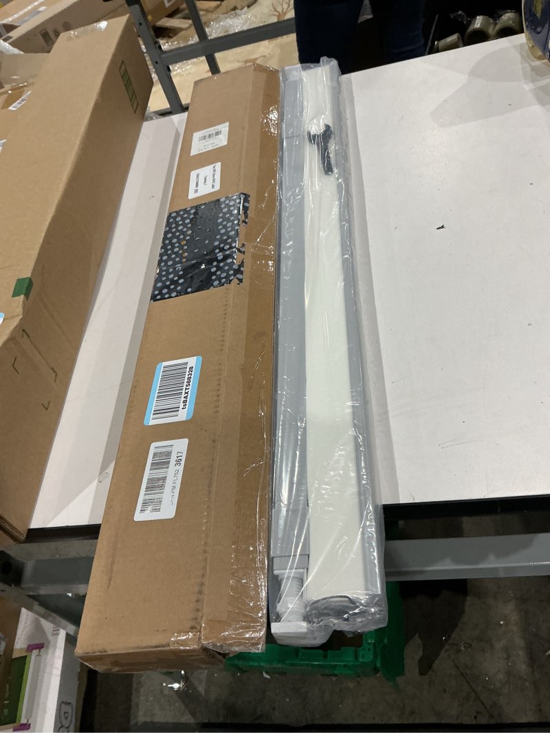 Condition photo showing New/Like New for lazblinds cordless cellular shades, no tools no drill light filtering honeycomb shades pleated blinds for windows, 33'' w x 64'' h, light grey light filtering-light grey 33'' w x 64'' h