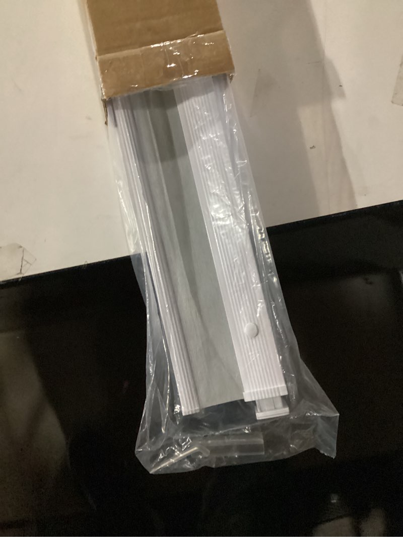 Condition photo showing New/Like New for Boolegon No Drill Cellular Shades for Indoor Windows,Noise Reducing & Thermal Insulating Honeycomb Blinds,Cordless Free Stop Blackout Blinds Easy to Install,27" W x 48" H,Blackout White Blackout White 27"W x 48"H