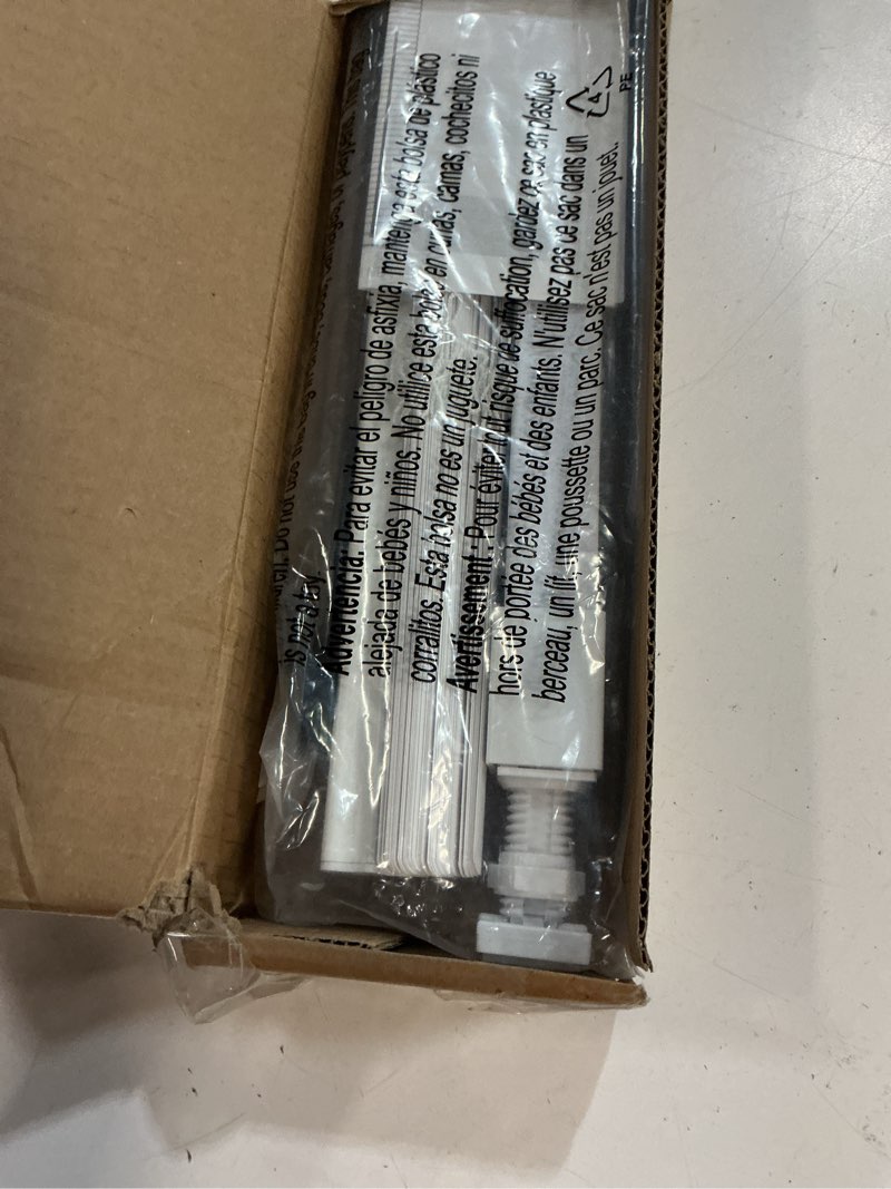 Condition photo showing As Is for lazblinds no tools no drill 1" vinyl mini blinds, cordless blinds for windows, light filtering horizontal window blinds & shades, 31" w x 36" h, white cordless-white 31" w x 36" h