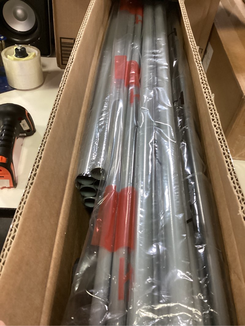 Condition photo showing Good Condition for HOMIDEC Clothes Drying Rack, Oversized 4-Tier(67.7" High) Foldable Stainless Steel Drying Rack Clothing, Movable Drying Rack with 4 castors, 24 Drying Poles and 14 Hooks for Bed Linen, Clothing, Grey Gray