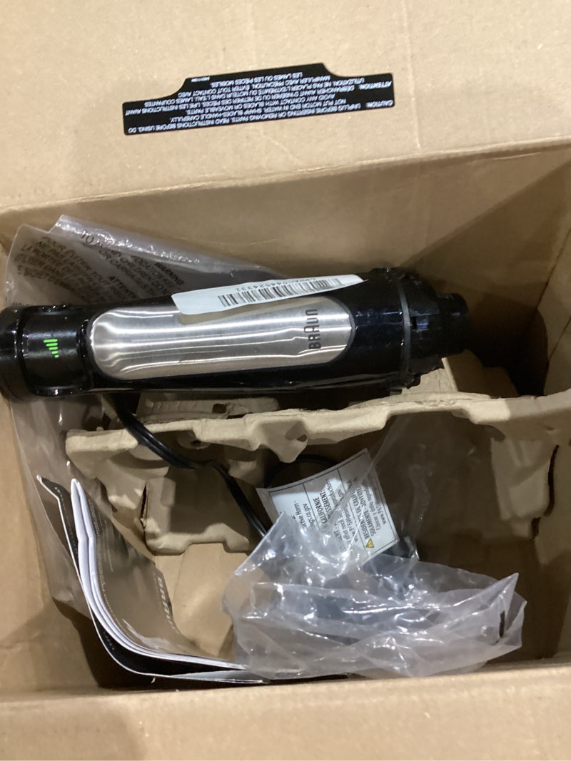 Condition photo showing As Is for braun multiquick 7 3-in-1 immersion blender with food processor – powerful handheld electric stick blender - emulsifier for chopping, beating & whisking - ideal for soup, puree, smoothies & more (pack of 1) mq7035 blender