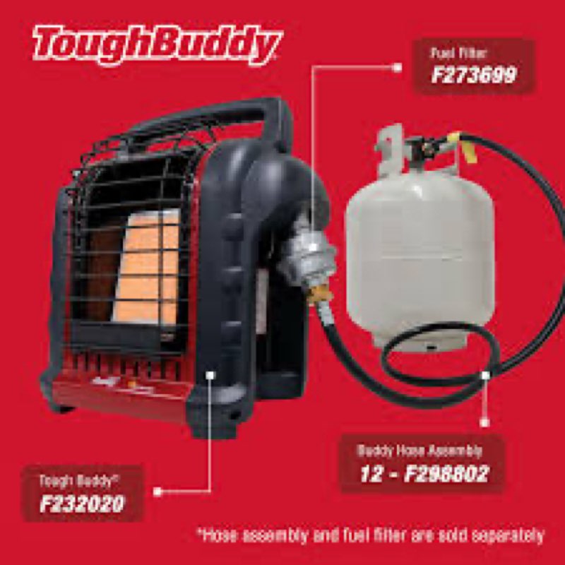 mr. heater tough buddy 9000-btu indoor/outdoor portable radiant