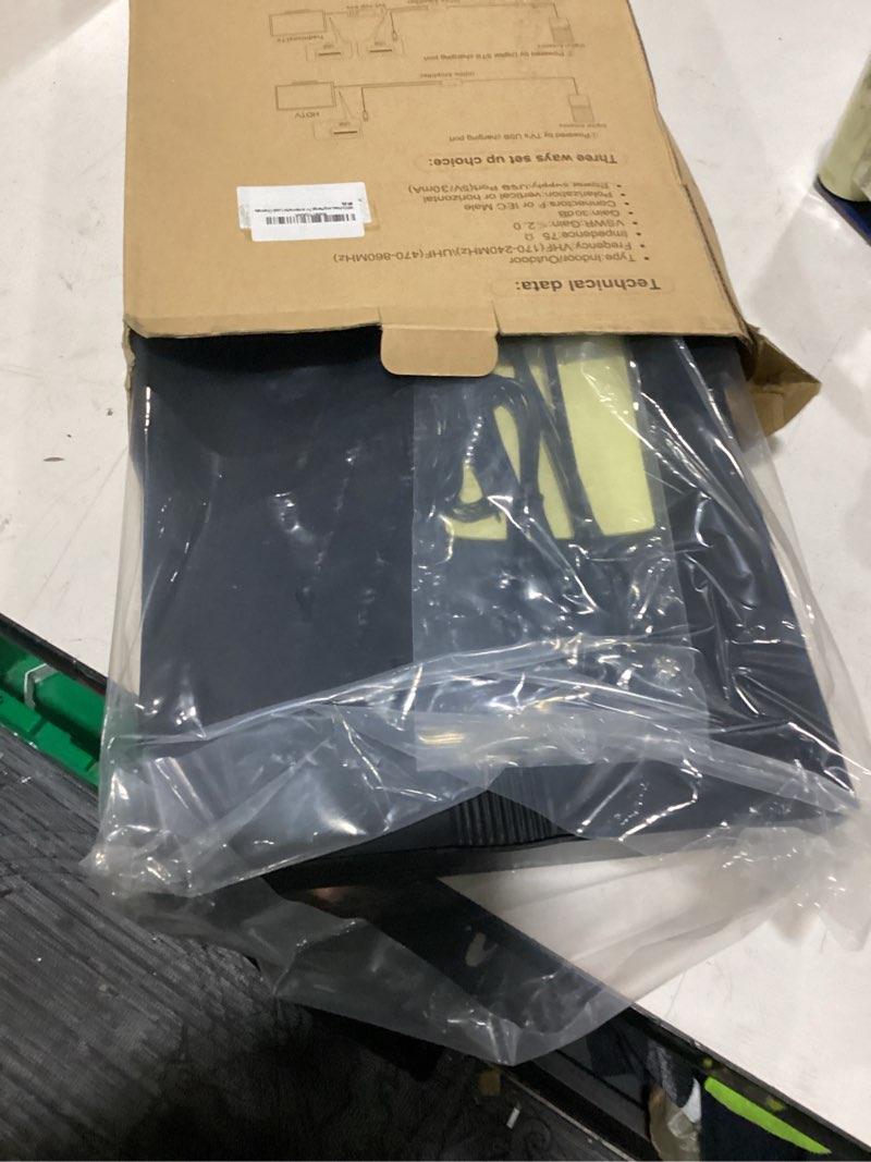 Condition photo showing Good Condition for 5500+ miles long range tv antenna-2026 digital tv antenna for smart/old tv-indoor outdoor hd antenna for local channels with strongest signal amplifier-52ft cable/ac adapter-support 8k 4k 1080p black