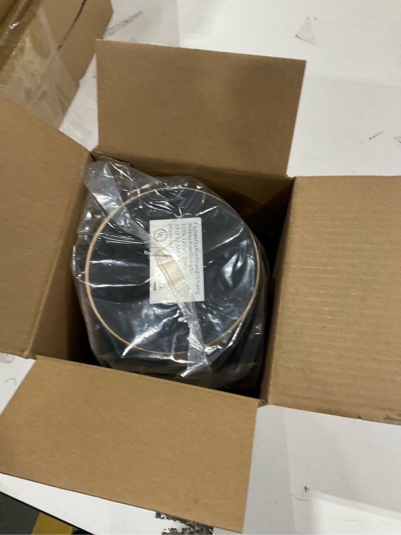 Condition photo showing Good Condition for OuXean Bedside Table Lamp, Small Night Light Metal Lampshade and Wood Base, E12 40W Desk Lamp for Bedroom Living Room Home Decor Office Restaurant Bar, Black(Without Bulb)