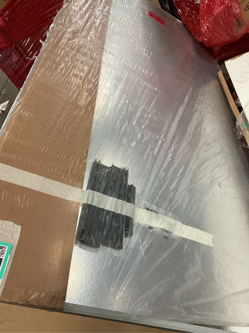 Condition photo showing As Is for VIZ-PRO Dry Erase Board/Magnetic Whiteboard, 8' x 4', Silver Aluminum Frame