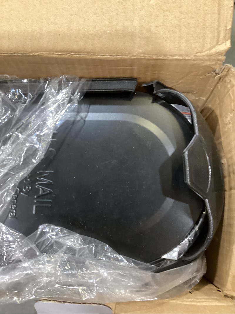 Condition photo showing Good Condition for architectural mailboxes 8830b-10 winston nickel flag post mount mailbox, medium, black black mailbox
