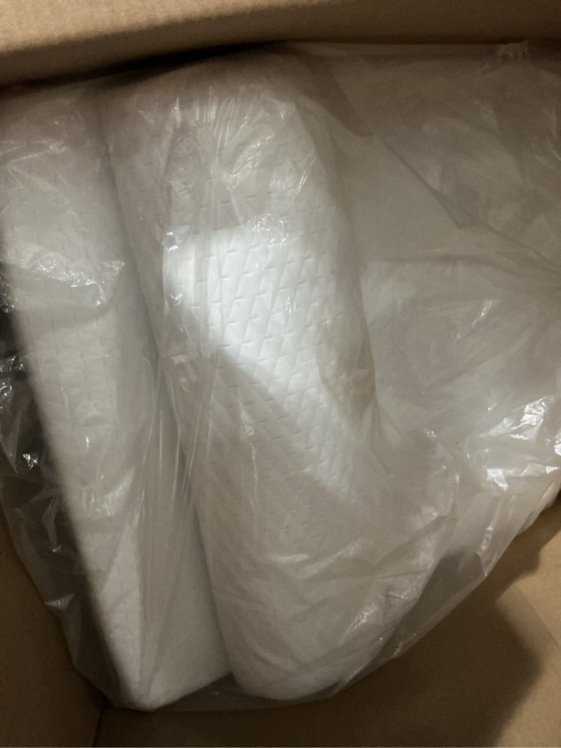 Condition photo showing Good Condition for 3pcs wedge pillow set for after surgery, adjustable 9&12 inch bed wedge pillow for sleeping, incline pillow wedge for headboard, post surgery, acid reflux, neck&back support, white/grey white/grey adjustable 9&12 inch + 1 head pillow