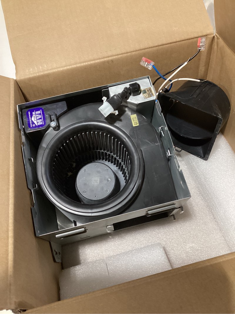 utilitech ventilation fan 1.5-sone 100-cfm white decorative lighted bathroom fan (energy star certified) item #831383 | model #7115-02