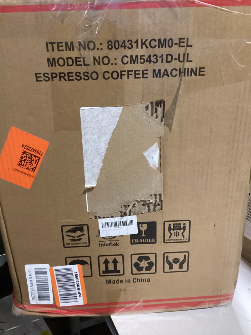 Condition photo showing Good Condition for Espresso Machine 15 Bar with Built-in Anti-Clog Coffee Grinder,Stainless Steel Coffee Maker with 77.8 oz Removable Water Tank for Cappuccino/Latte,Home&Office,Black Deep Black