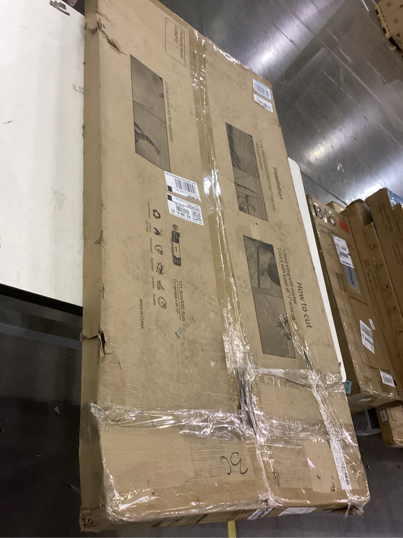 Condition photo showing As Is for WOWSTAR 12-Pack 2x4ft Drop Ceiling Tiles, Waterproof Glue up Ceiling Panels, Modern Style 3D Wall Panels, White 2x4ft White