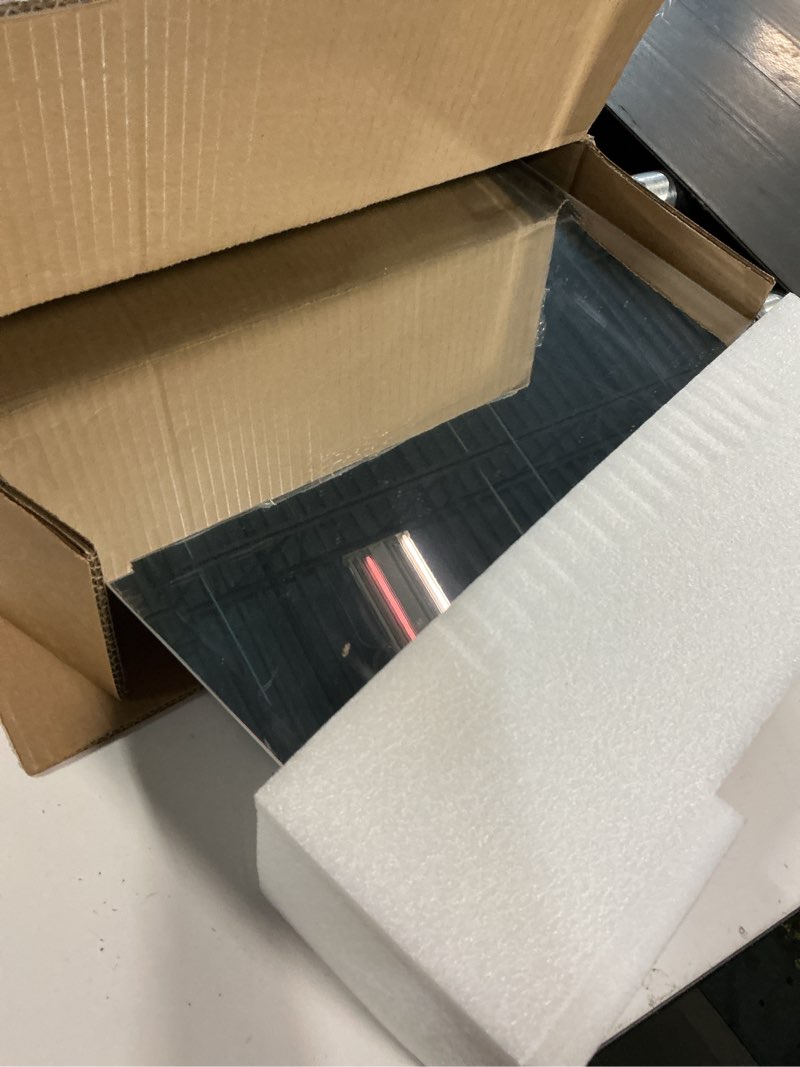 Condition photo showing Good Condition for Bathroom Medicine Cabinet with Beveled Edge Mirrored Door 14 x 18 inch, Recessed or Surface Mount, with Adjustable Glass Shelves Matt White 14x18 inch Beveled Edge Mirror