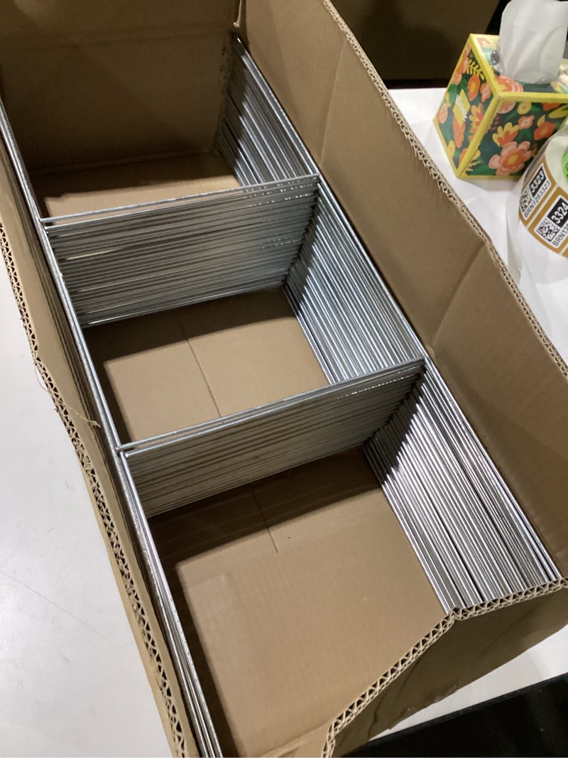 Condition photo showing New/Like New for 50 Pack Yard Sign Stakes Metal,20'' x 24'' Heavy Duty H Frame Yard Sign Stands,Metal Sign Stands for Advertising Board, Real Estate Sale Signs,Custom Outdoor Sign
