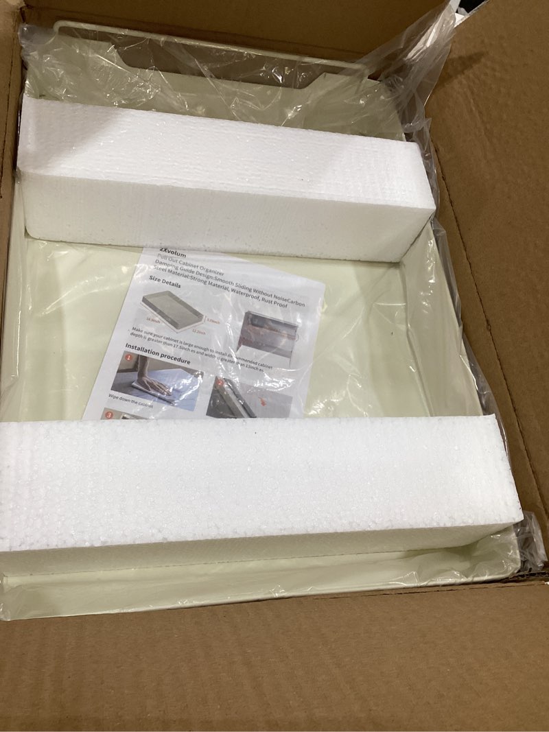 Condition photo showing Good Condition for pull out cabinet organizer fixed with adhesive nano film, slide out dish drying rack for kitchen cabinets, pull out drawer for kitchen under sink organizer pull out - bowl dish rack