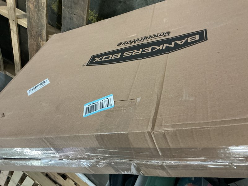 Condition photo showing Good Condition for bankers box tall wardrobe box 3 pack, tape-free design, 24" x 24"x 40"(7710501)