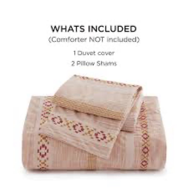 Bedsure Cotton Boho Textured Duvet Cover Set(similar)