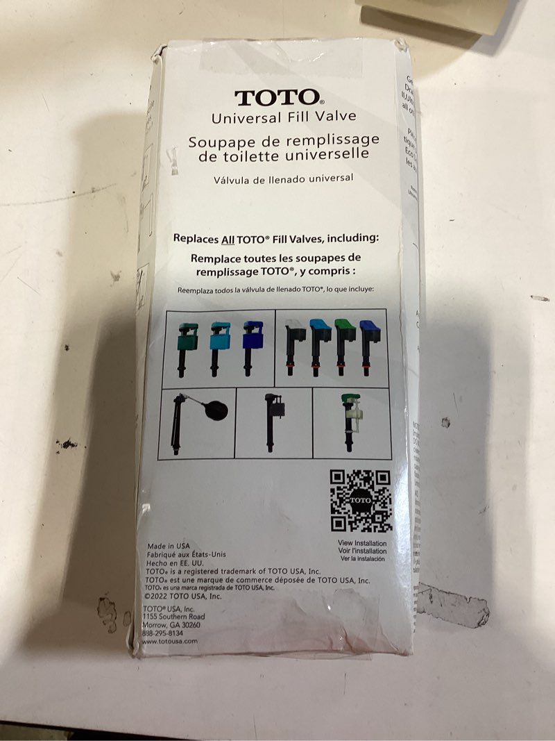 toto adjustable replacement fill valve assembly for toilet tanks