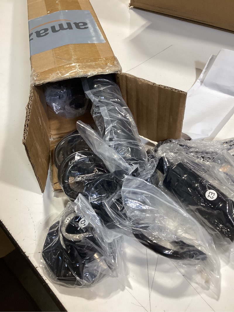 Condition photo showing Good Condition for tension curtain rod 51-168in (4.25-14ft), extra long outdoor curtain rod no drilling for window patio, adjustable heavy duty curtain rod room divider,tension rod diameter 1.26" never rust,black 51-168 inches black