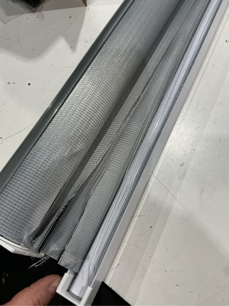 Condition photo showing As Is for high quality vision blinds curtain zebra fabric shade window blinds supplier cordless zebra blinds
