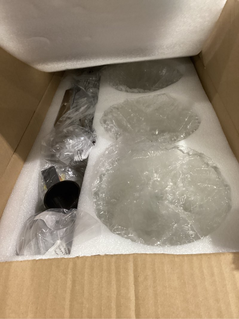 Condition photo showing New/Like New for Vintage Bathroom Light Fixture Brushed Gold Vanity Light with Crystal Glass Shade Antique Brass 3 Light Bathroom Light Over Mirror Gold 3-Light