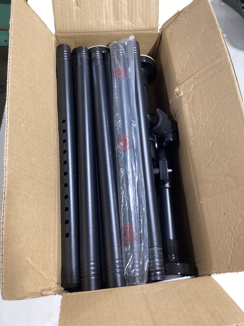 Condition photo showing Good Condition for room divider curtain rod, no drilling wall divider for room separation, adjustable 48-120in (h) 30-70in(w), heavy duty floor to ceiling tension rod divider, for temporary privacy wall divider-white white w:30-70inch